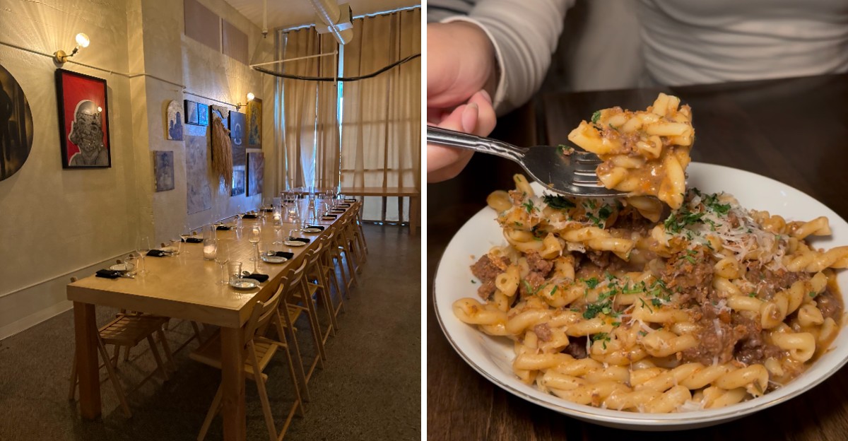 A Texas art gallery has a restaurant inside where dinner is served ...