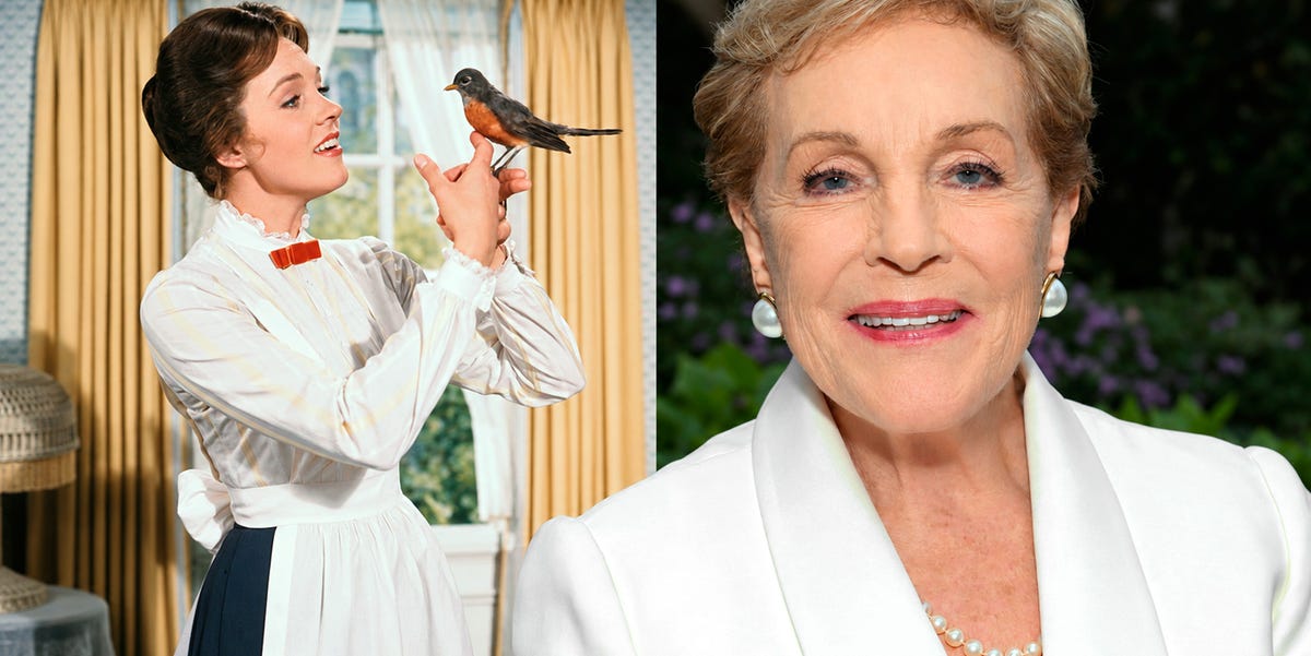 La reacción del nieto de Julie Andrews cuando la vio caracterizada por ...