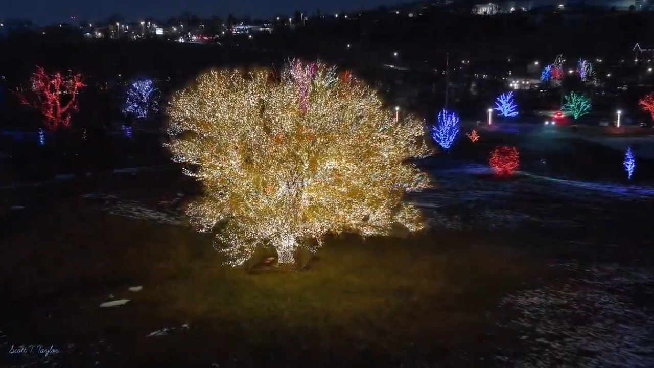 Draper Park showcases stunning holiday lights celebrating Utah's ...