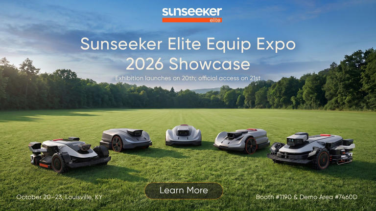 Sunseeker Elite proves robot mowers can navigate complex yards at Equip ...
