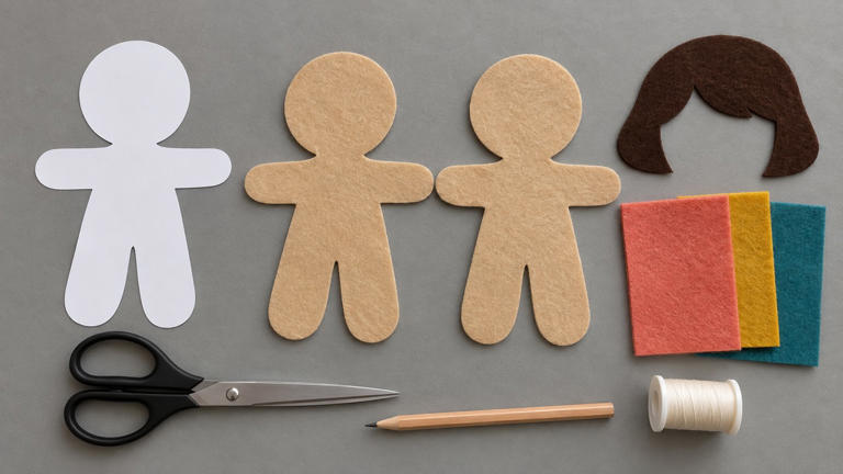 How do you make a felt doll with clothes that change?