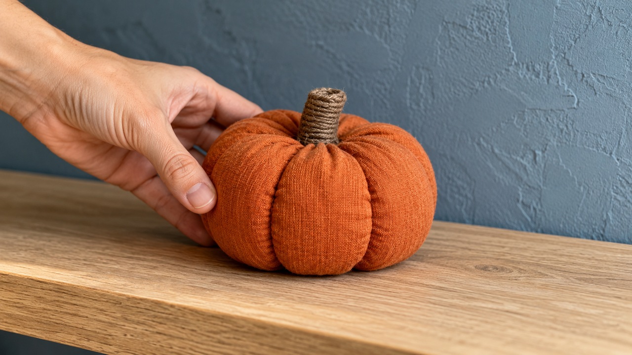 How to make soft fabric pumpkins for fall