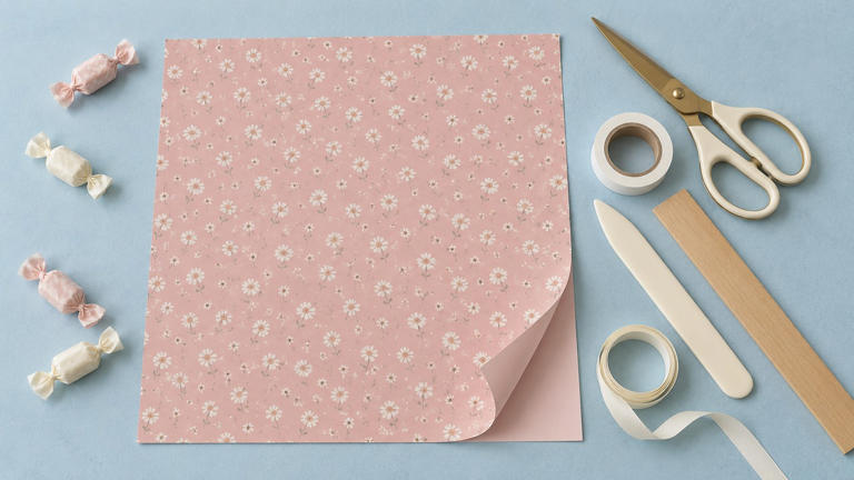 How do you fold a paper box for small treats?