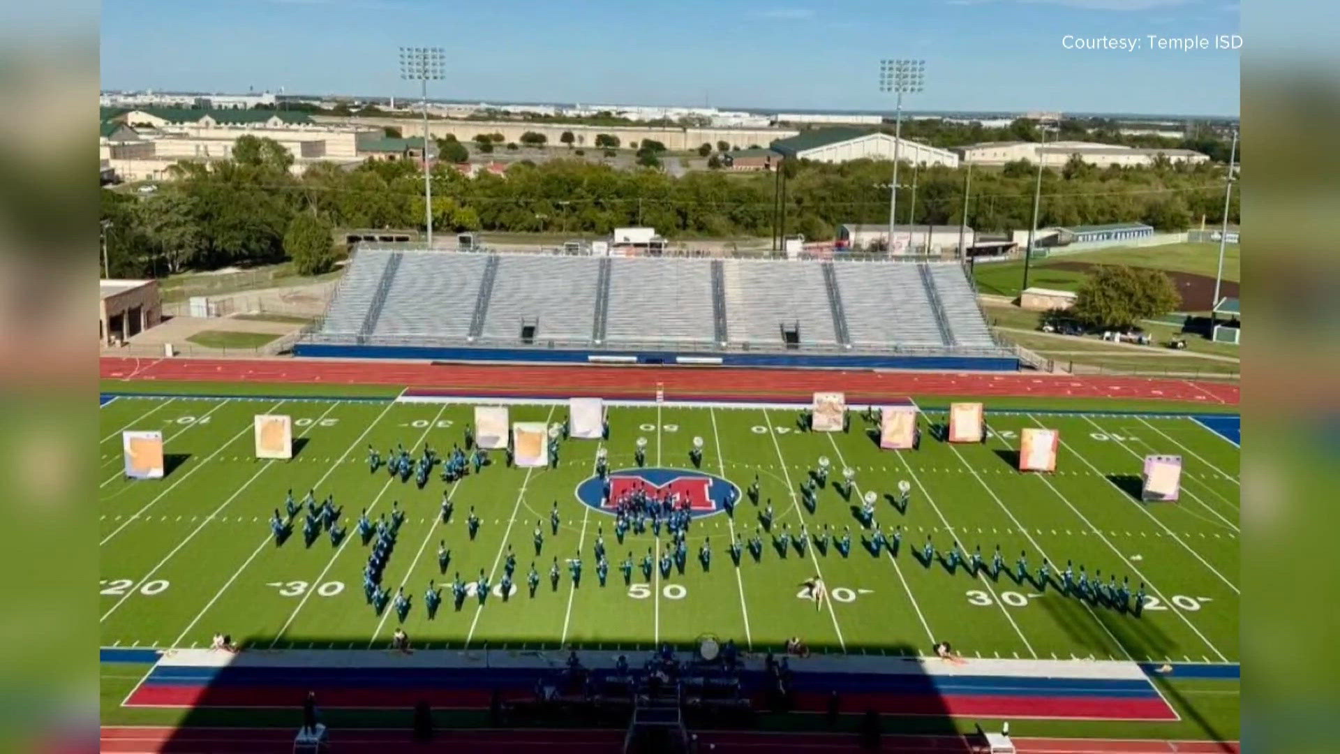 Temple High School band heads to area marching competition