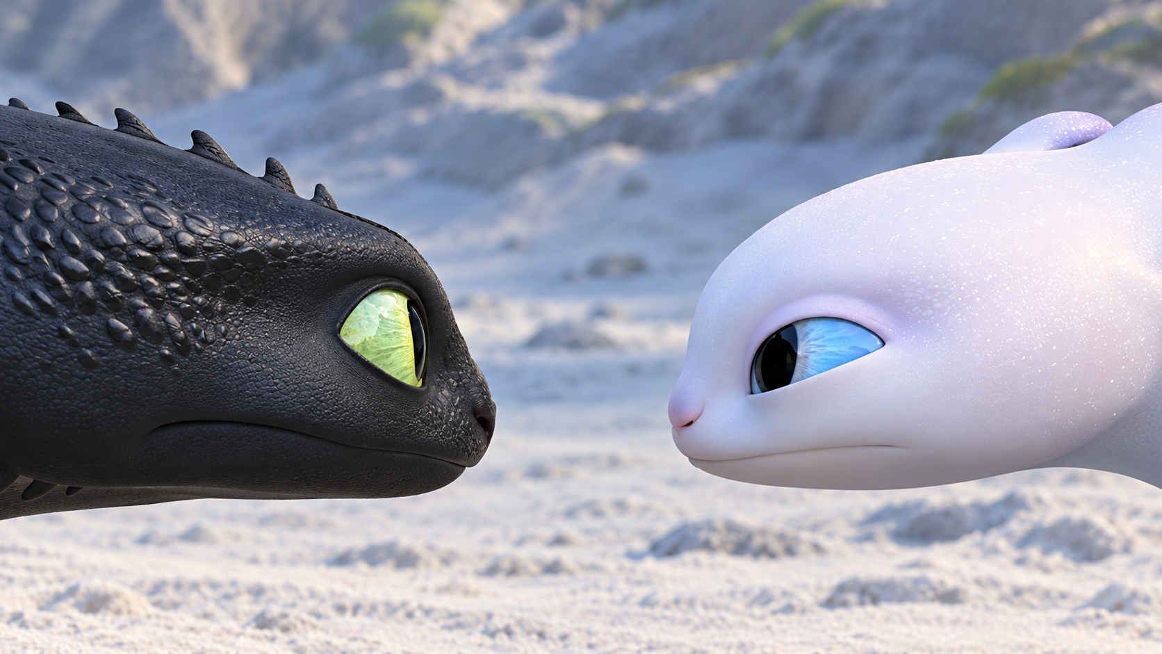 Toothless turns on the charm to impress the Light Fury | The Hidden ...