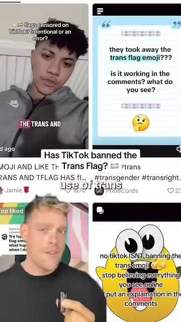 Is TikTok censoring the trans flag emoji