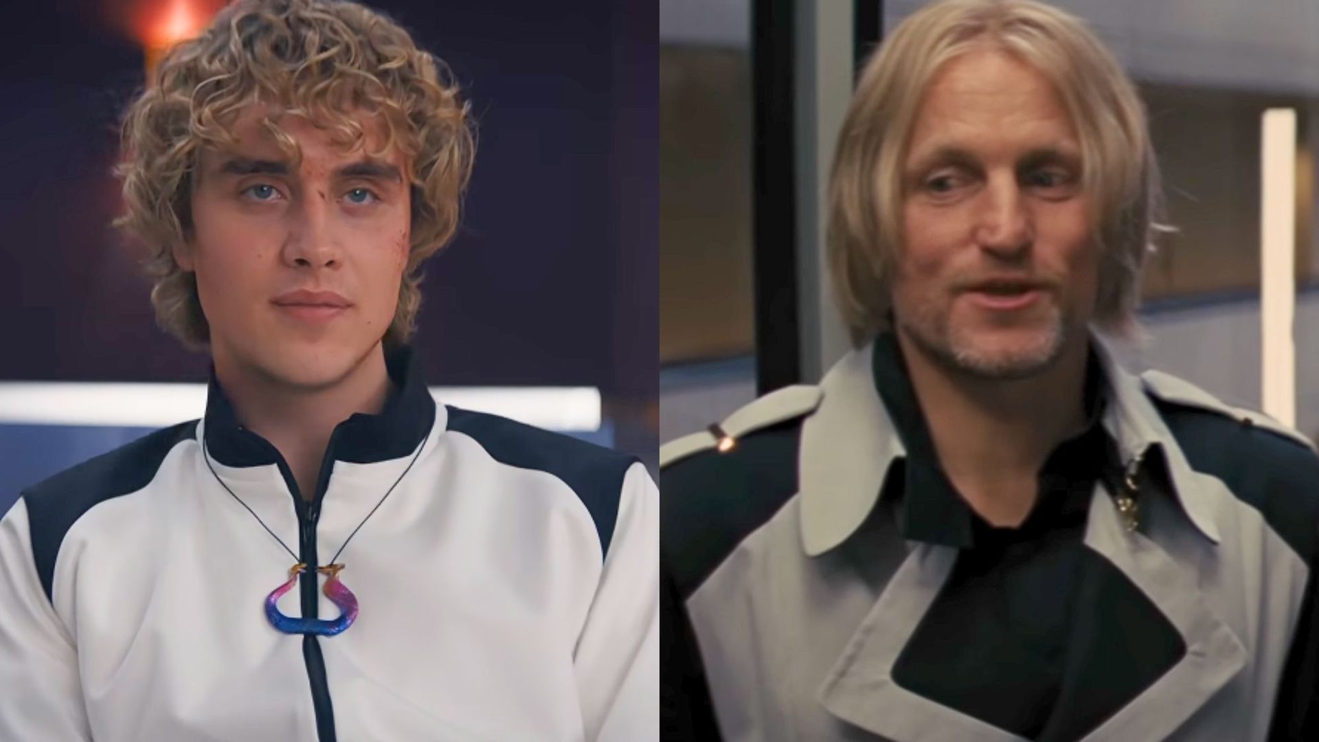 I can't get over Joseph Zada's take on Haymitch's new Hunger Games hair