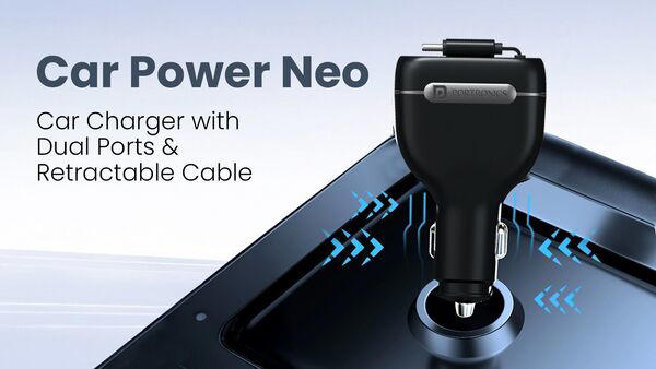 Portronics launches 96W car power neo charger with retractable cable at ...