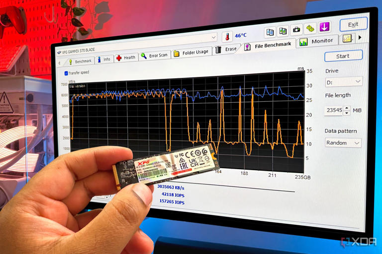 My SSD hit a speed cliff after 19 seconds, and the spec sheet never ...