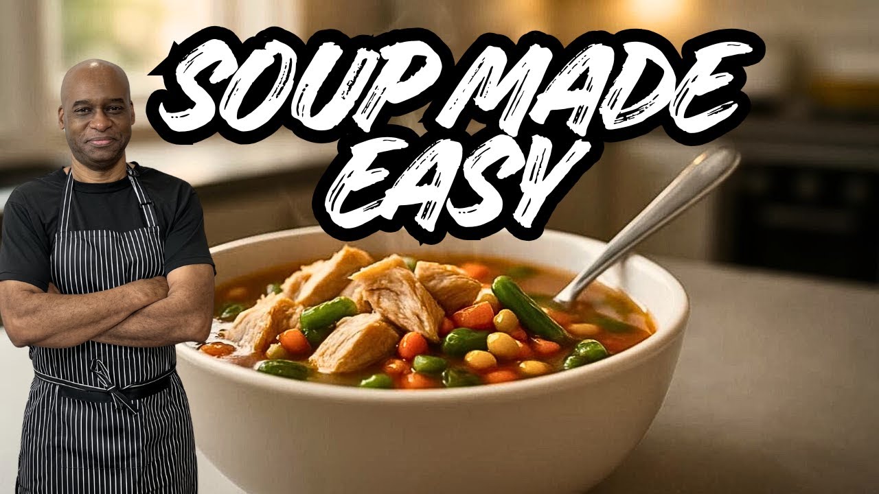 Chicken vegetable soup that actually fills you up