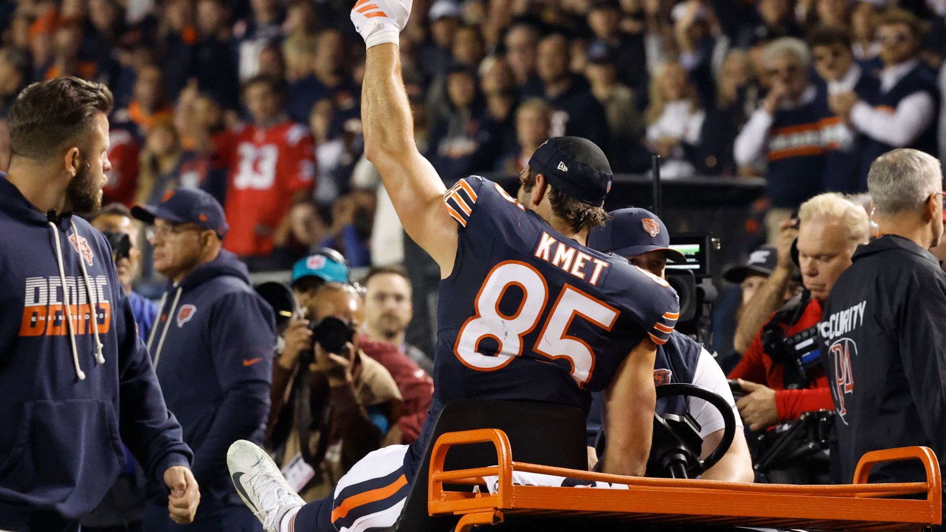 Chicago Bears tight end Cole Kmet out for season after knee injury ...