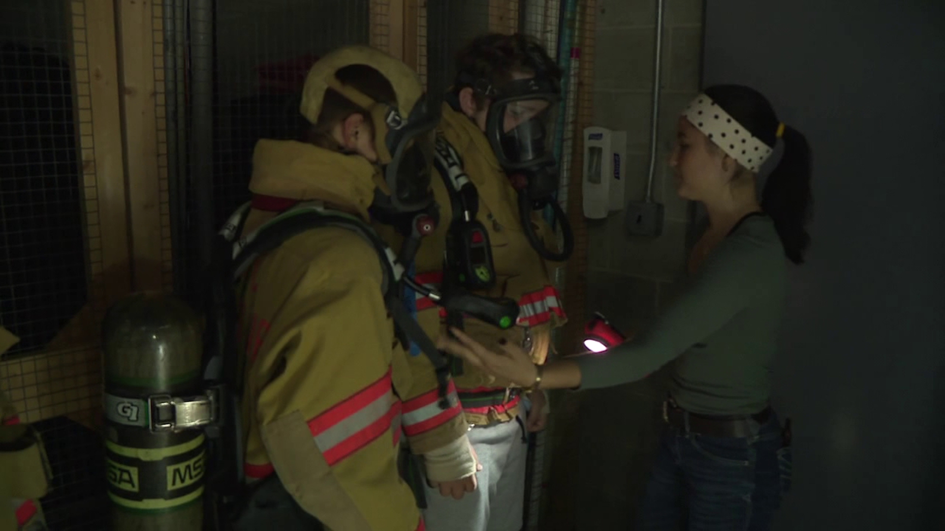 Danville students partake in firefighter simulation