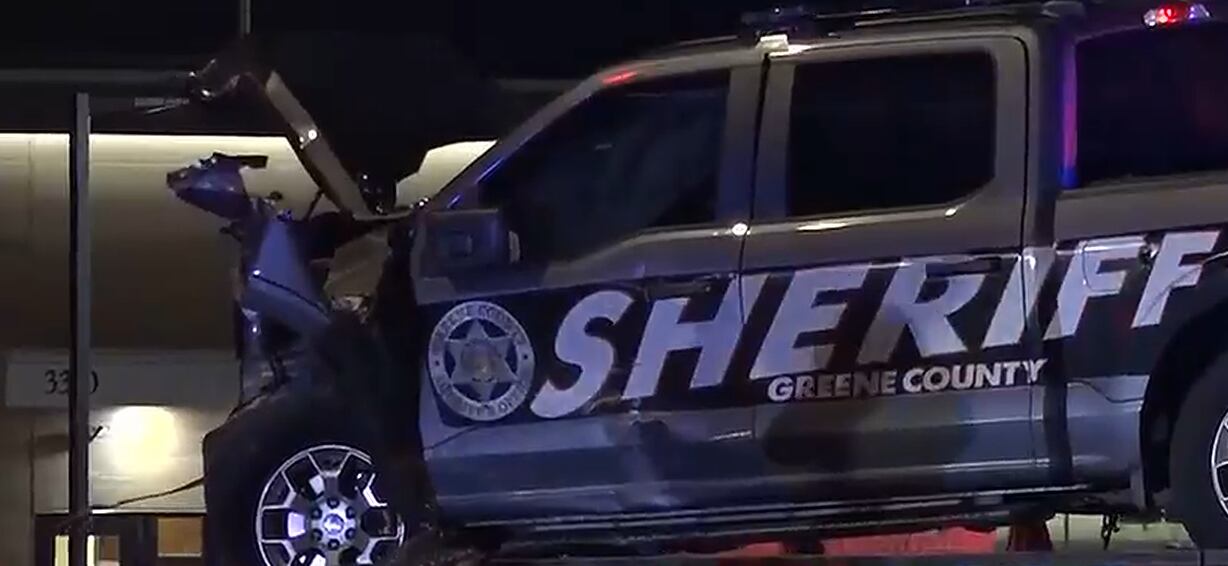 Greene County Sheriff's Office vehicle involved in crash in Springfield