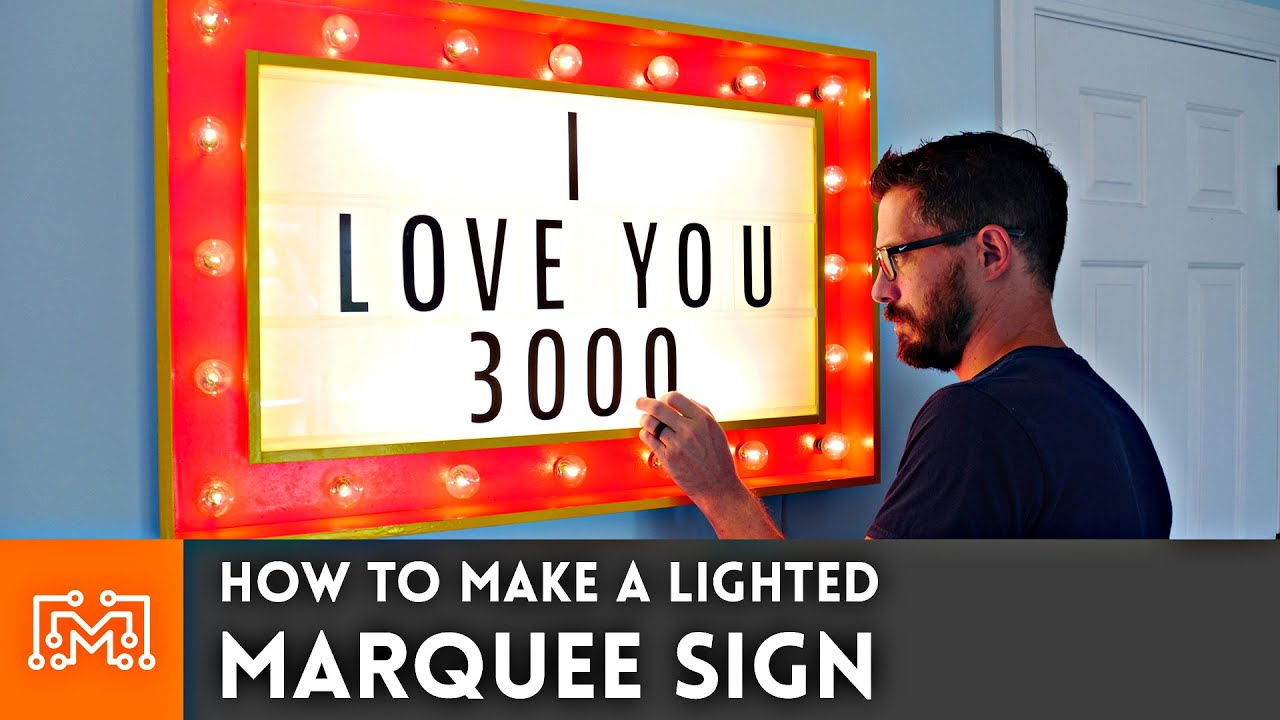 How to make a lighted marquee sign inspired by Avengers: Endgame