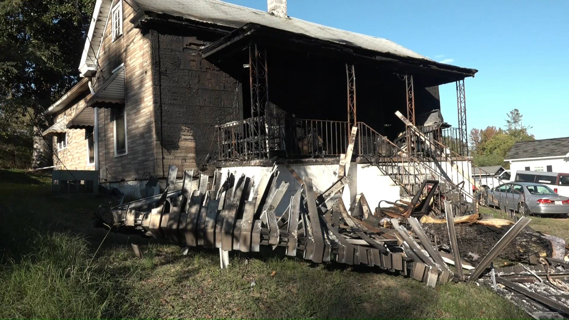 Eden man says propane tank may be to blame for fire that destroyed home