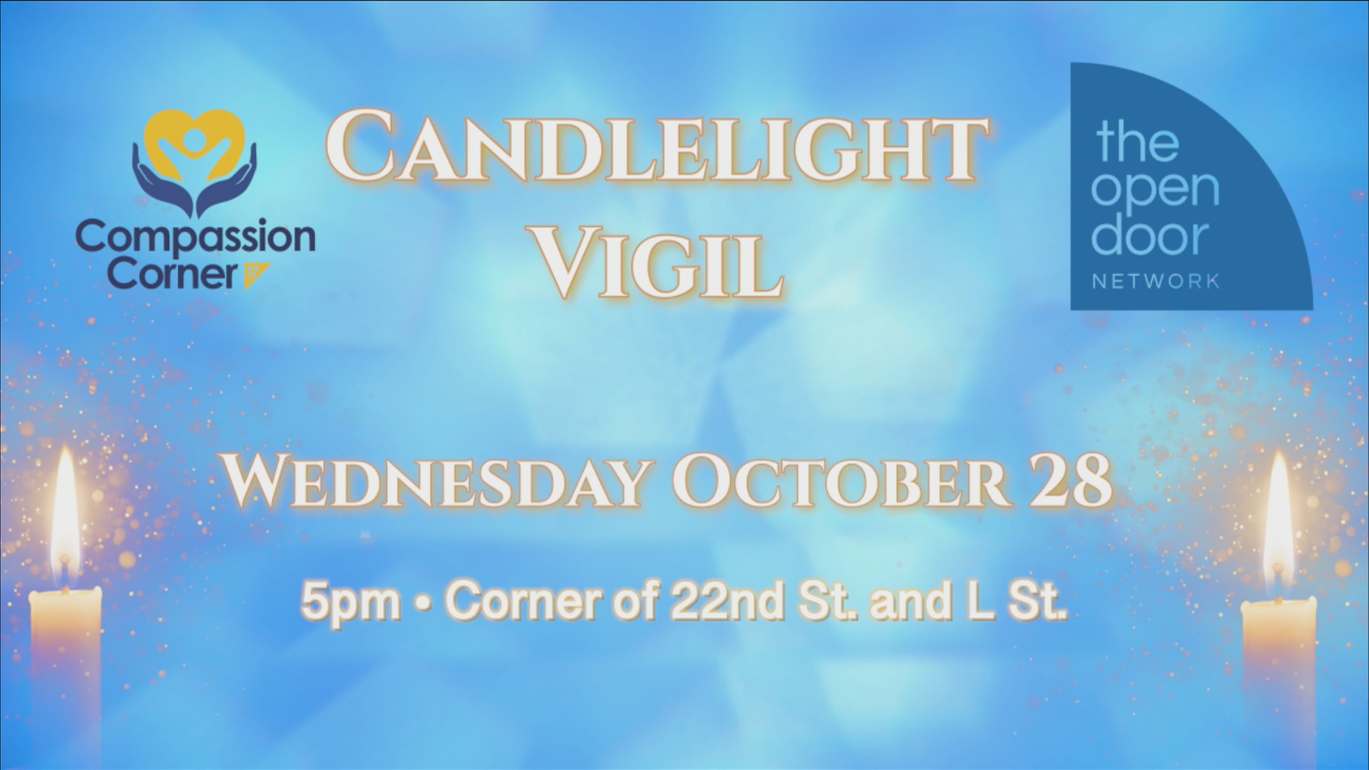 Candlelight vigil set for Compassion Corner on Oct. 28