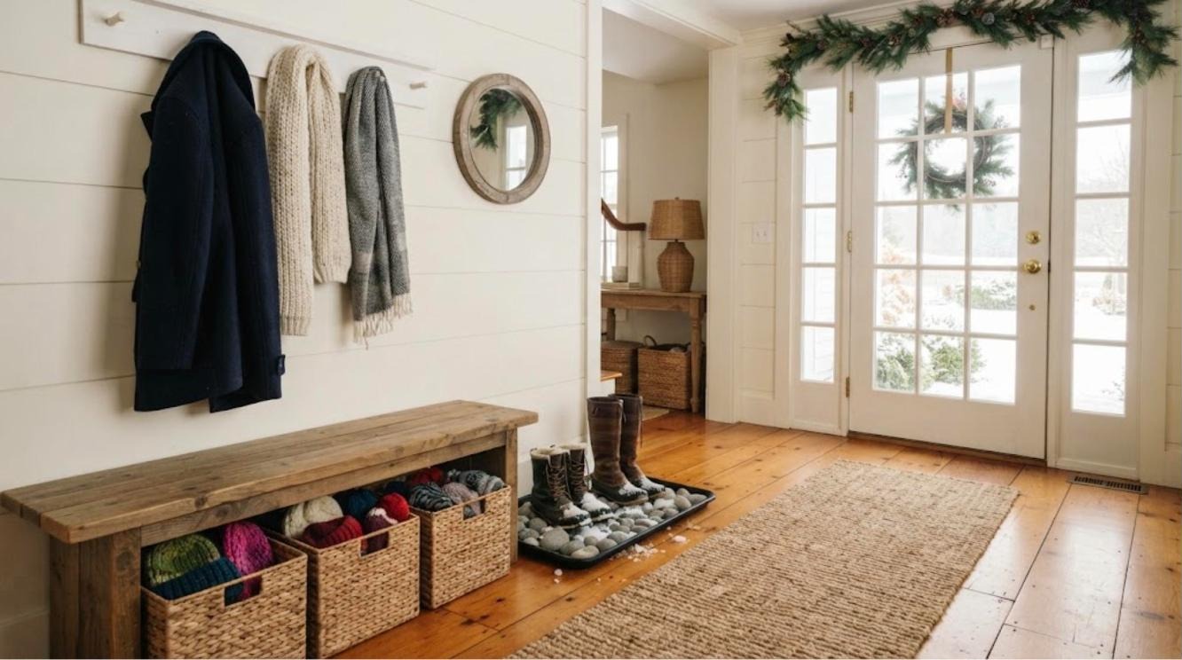 Winter entryway ideas: 15 clever DIYs that stop snowy boots and coat ...