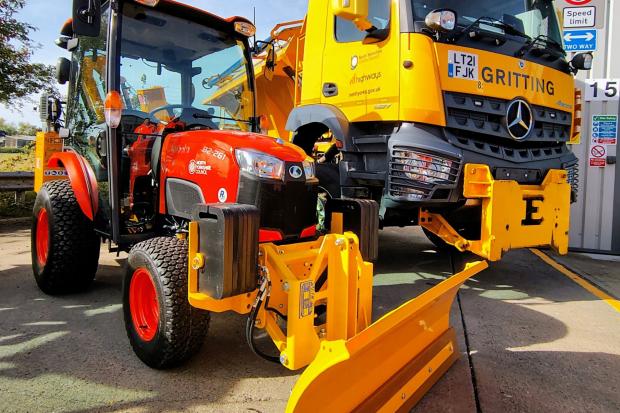 Mini tractors to tackle snow across North Yorkshire in winter weather