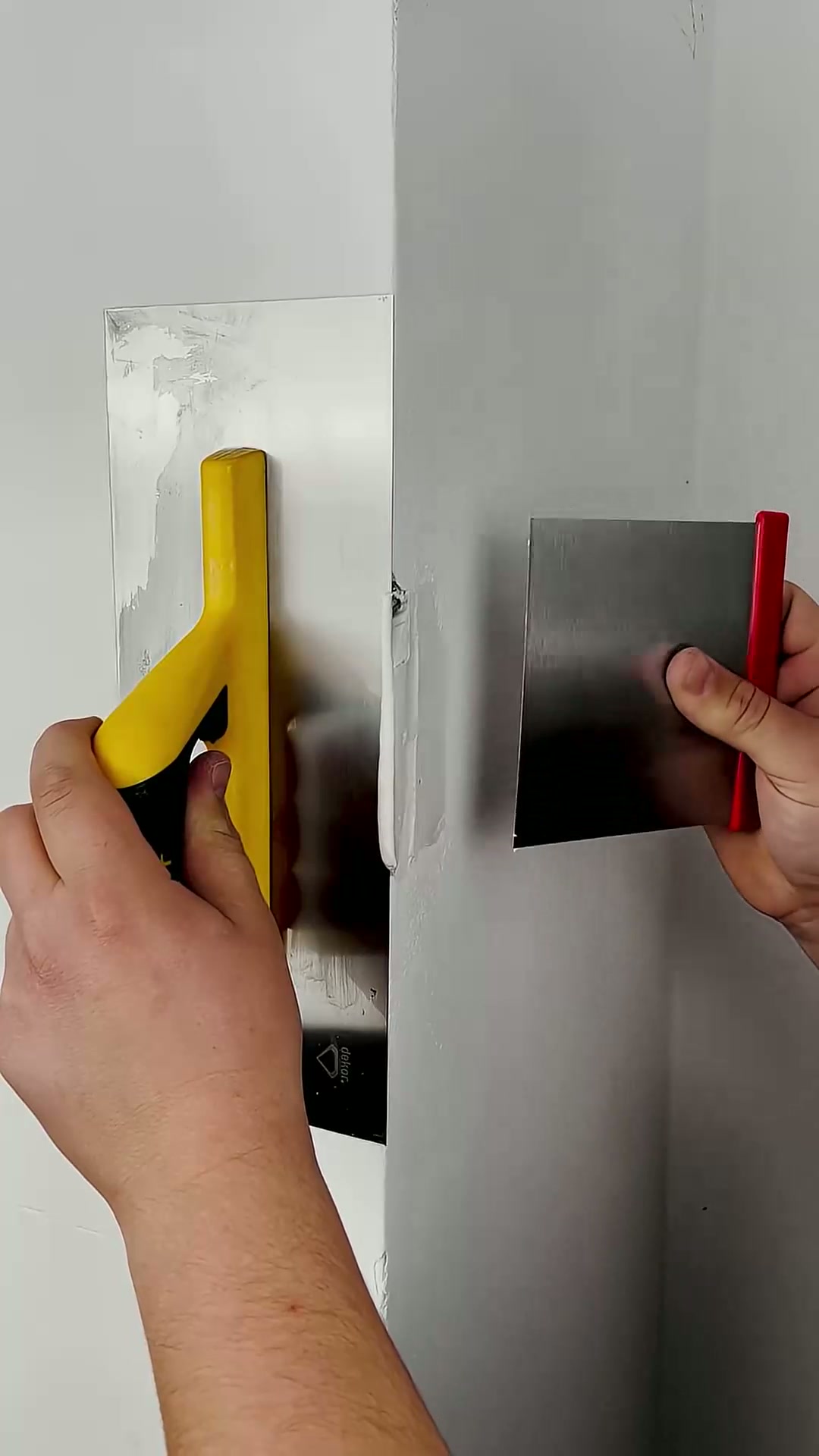 Smart trick for damaged wall repair #easy #wall #fixing #trick