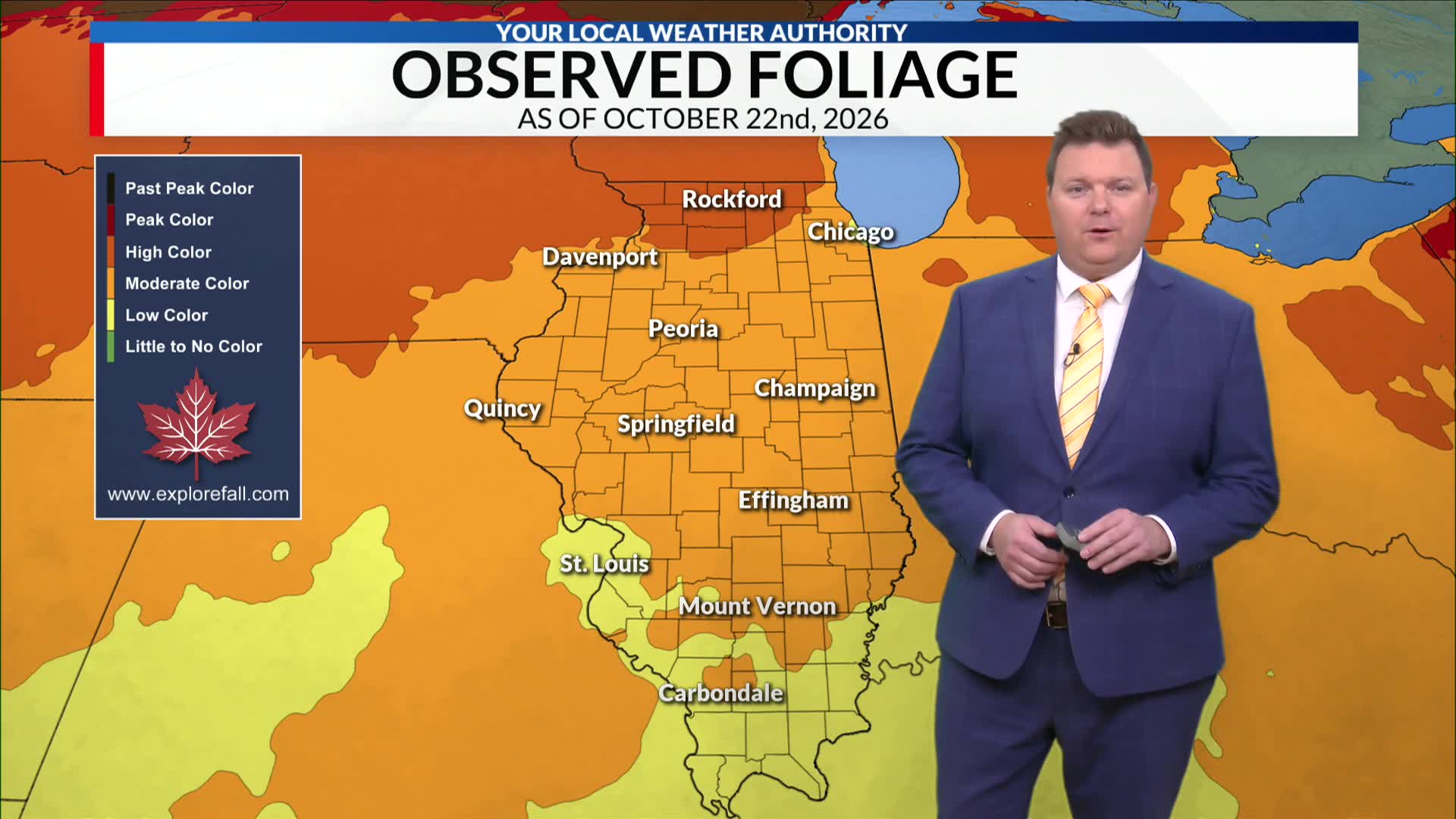 10 p.m. Friday, October 23 forecast