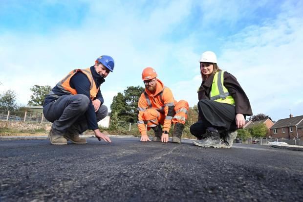 County Durham housing development gets world-first carbon-negative road ...
