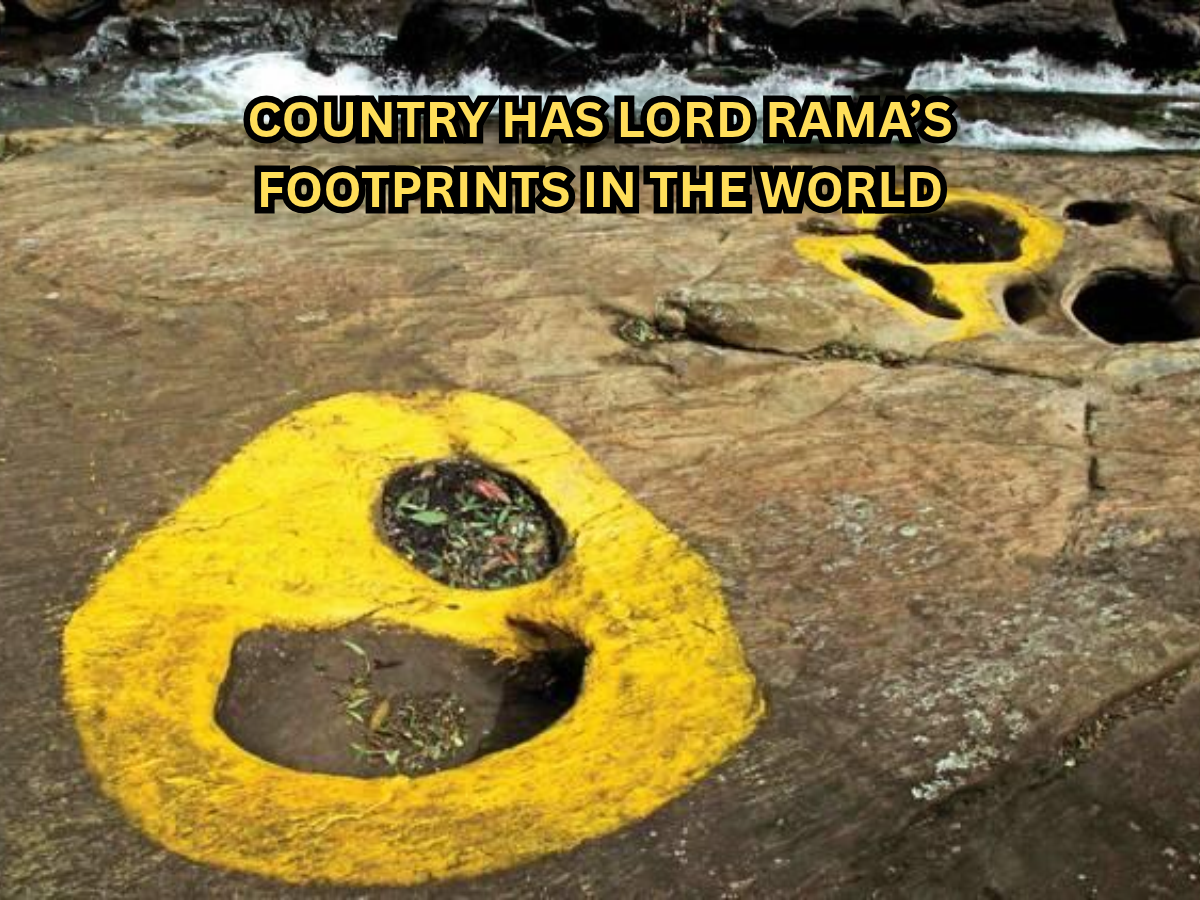 Which country besides India is linked to Lord Rama's footprints? Check ...
