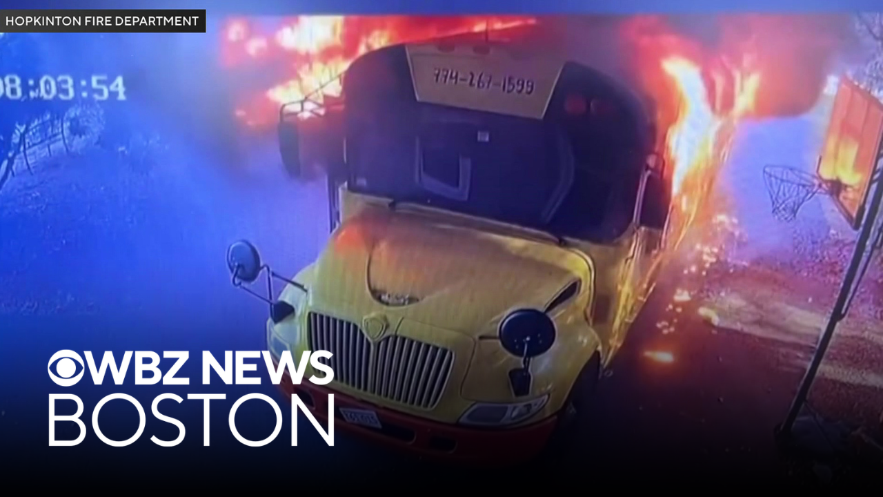 Bus destroyed by fire outside Hopkinton child care center