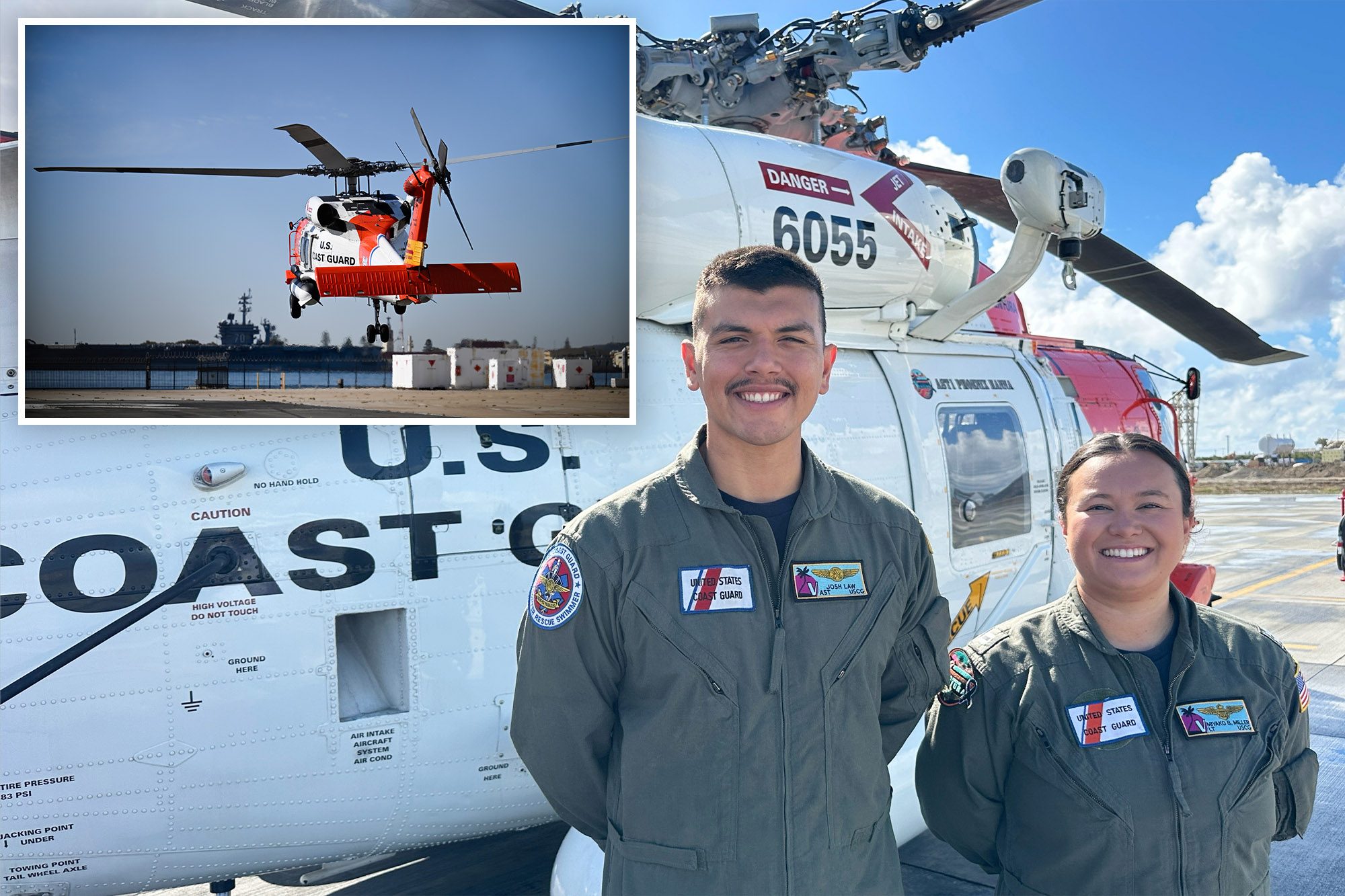 Coast Guard swimmer, 24, says he fought waves and darkness to rescue 16 ...