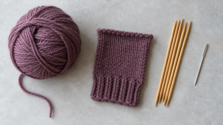 What goes into knitting a pair of fingerless mitts?