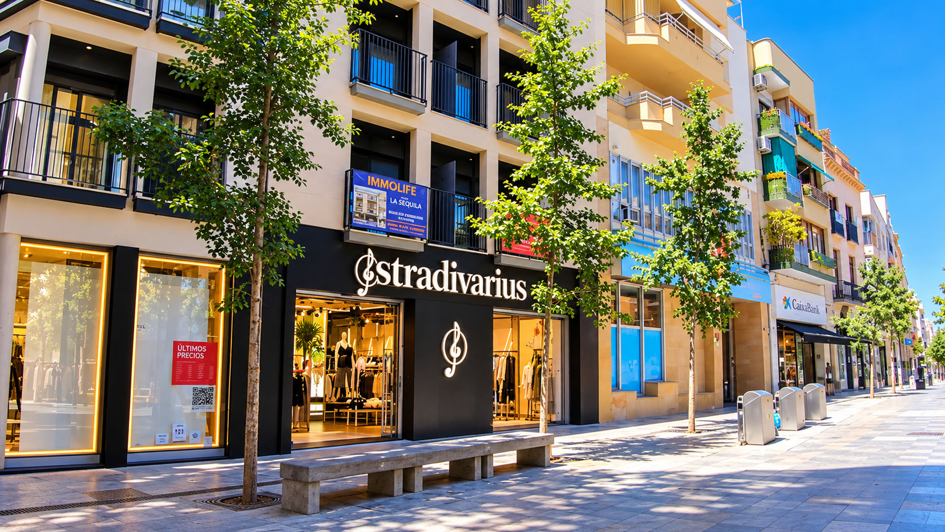What will you find walking through downtown Blanes?