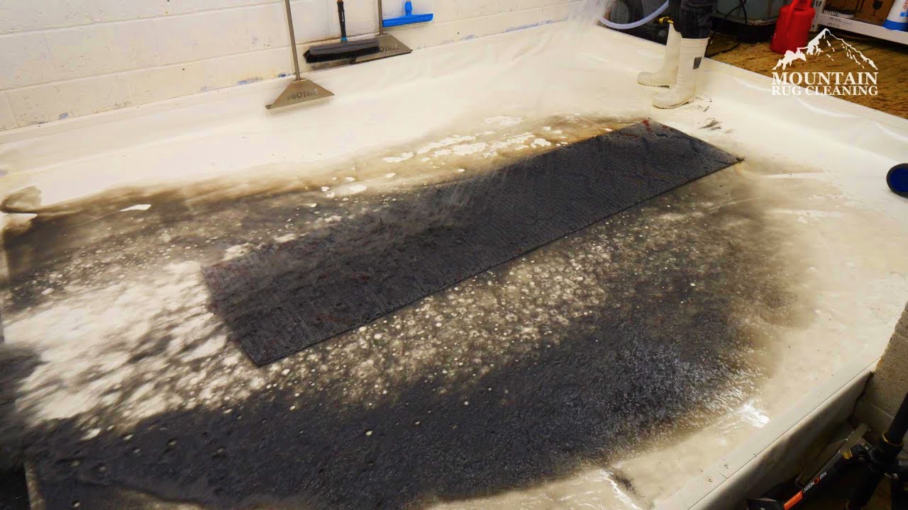 Disgusting, filthy, dump rug restored! Satisfying ASMR carpet cleaning