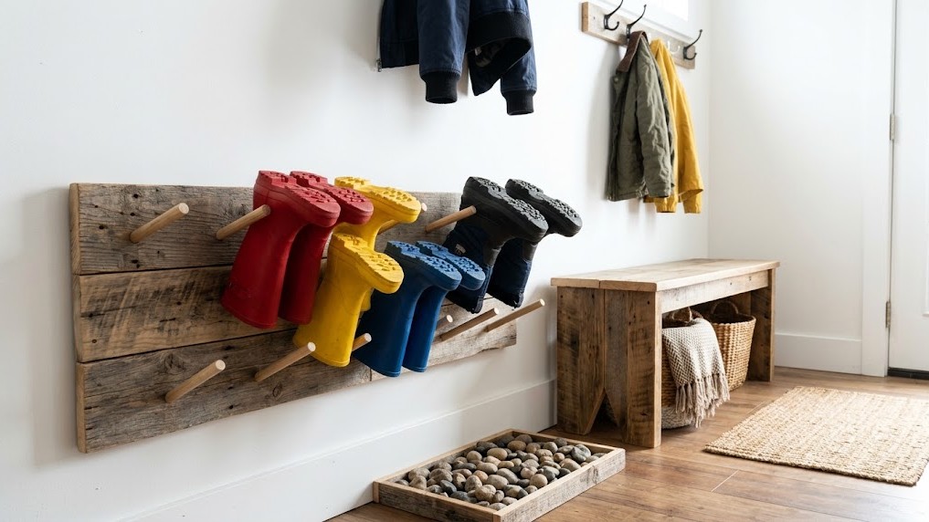 Winter entryway ideas: 15 clever DIYs that stop snowy boots and coat ...