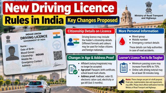 New driving licence rules in India: Citizenship details, new formats ...