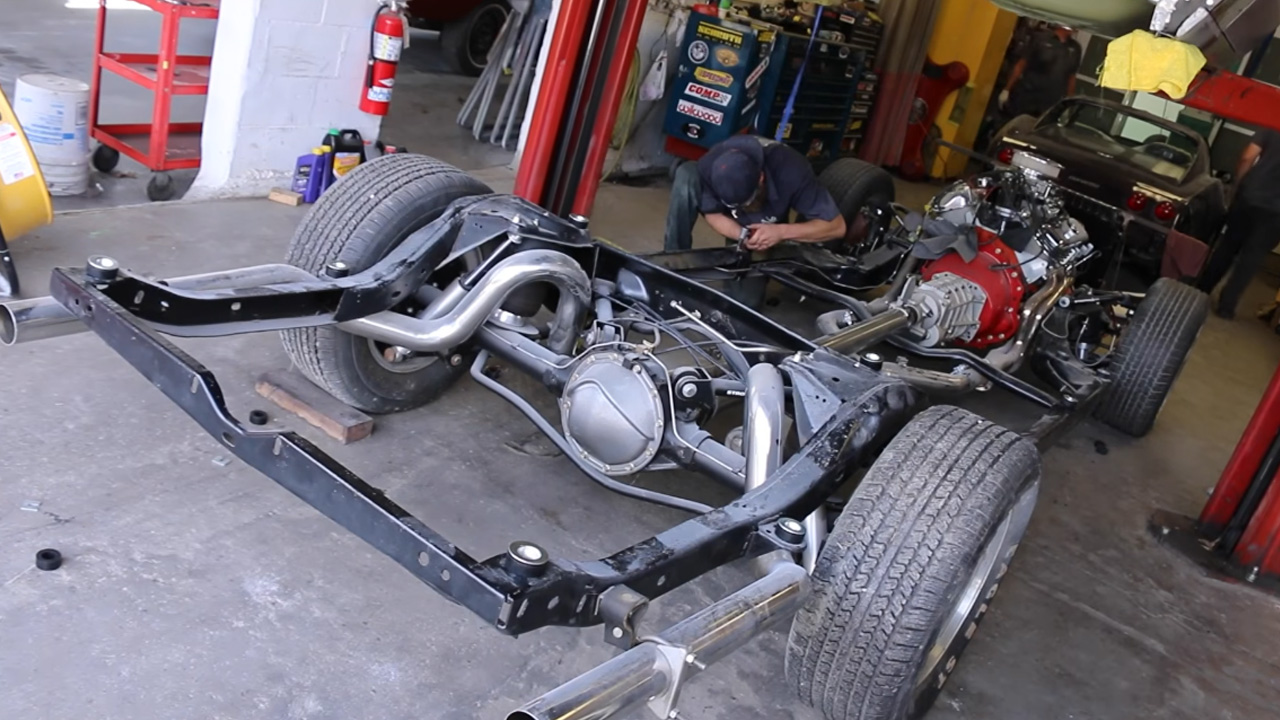 Bored big block V8 engine powers a restored Chevrolet Chevelle