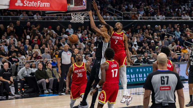 Wemby comes up short in Spurs 114-110 loss to the Rockets