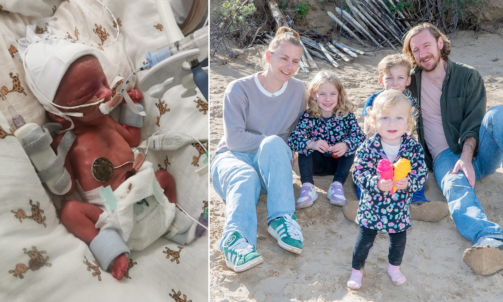 Brave toddler who nearly died after premature birth enjoys first ...