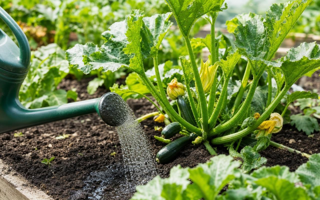 Courgettes : cette erreur d’arrosage transforme votre sol en piège ...