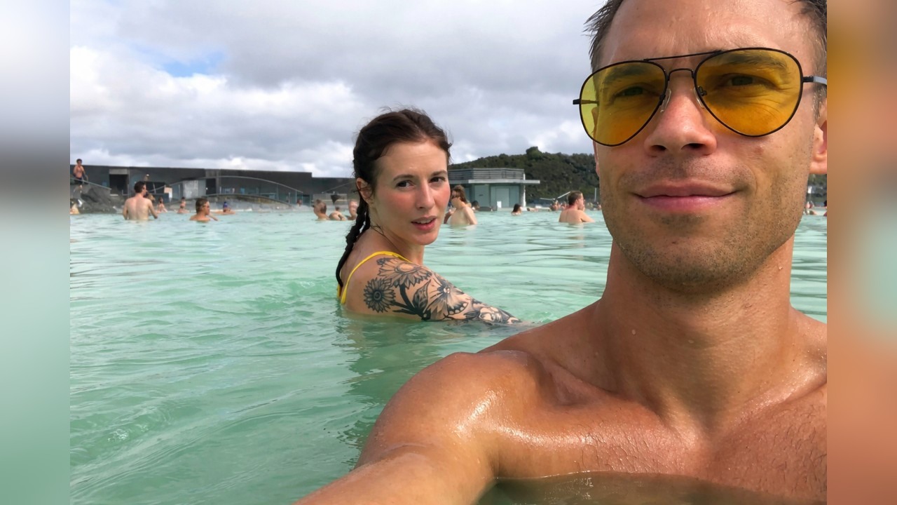 Nick Symmonds soaks in Iceland's Blue Lagoon