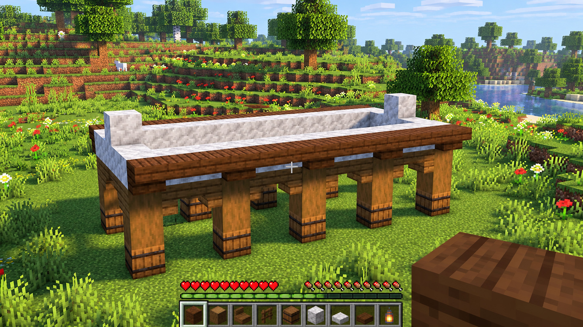 A practical Minecraft horse stable design for your next survival world
