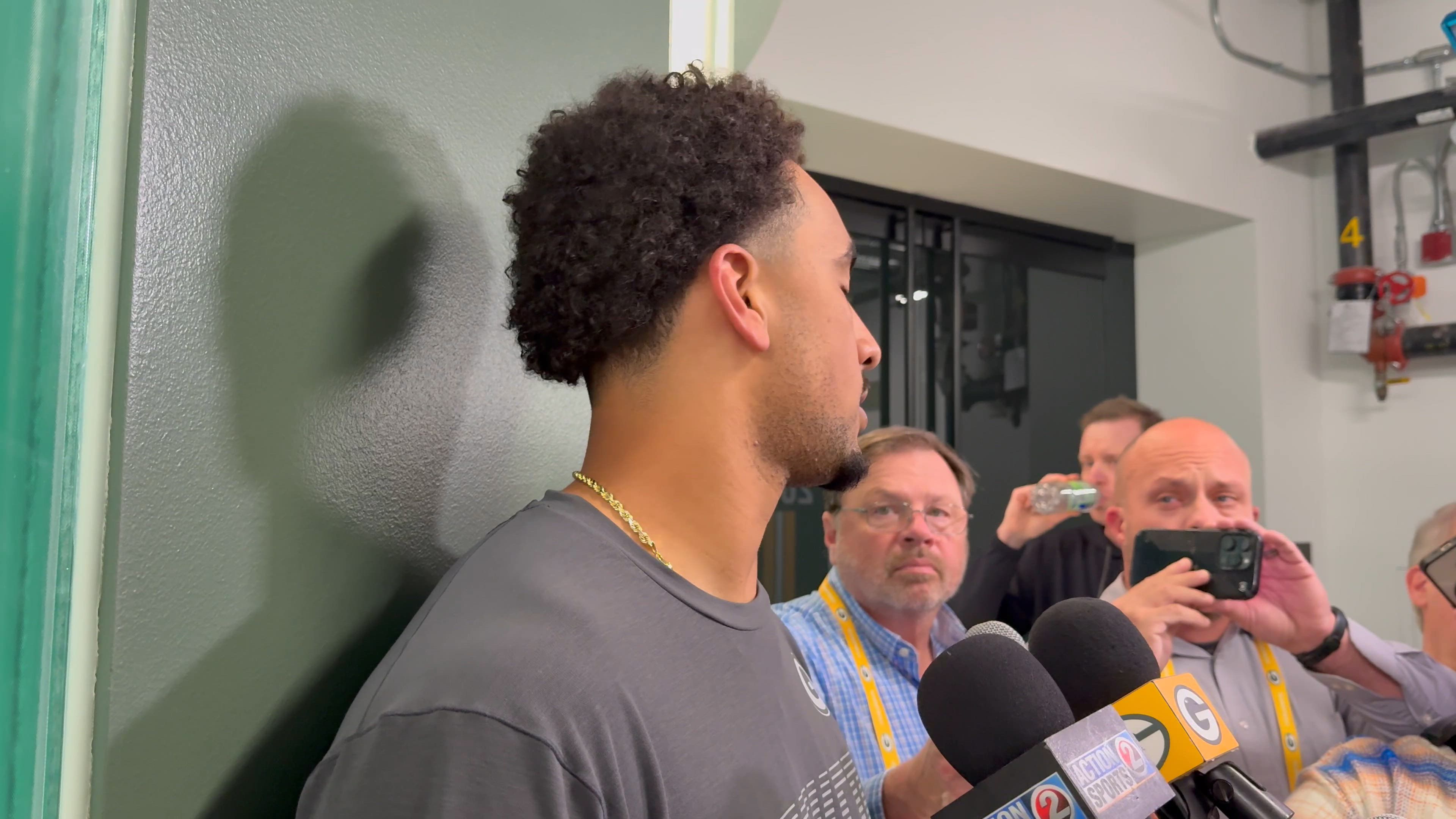 Packers QB Jordan Love on sore back, taking hits