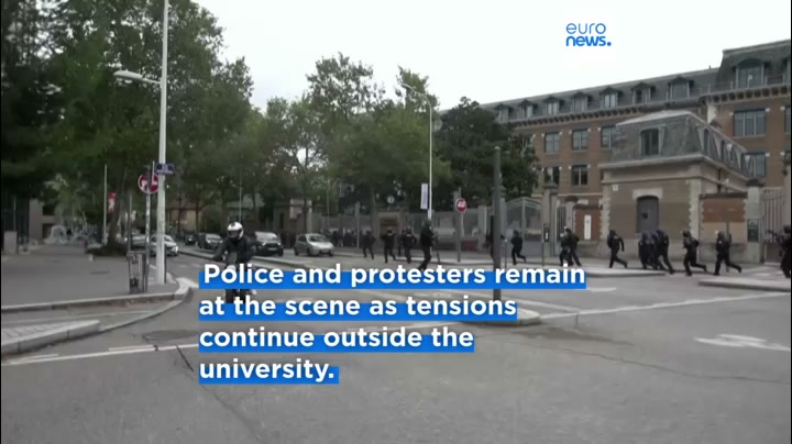 French police fire tear gas to disperse protest in Lyon