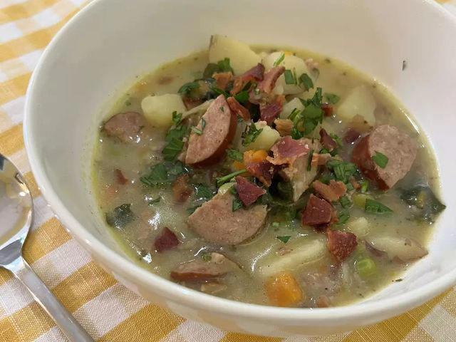 For the most comforting potato soup ever, make it like the Germans do