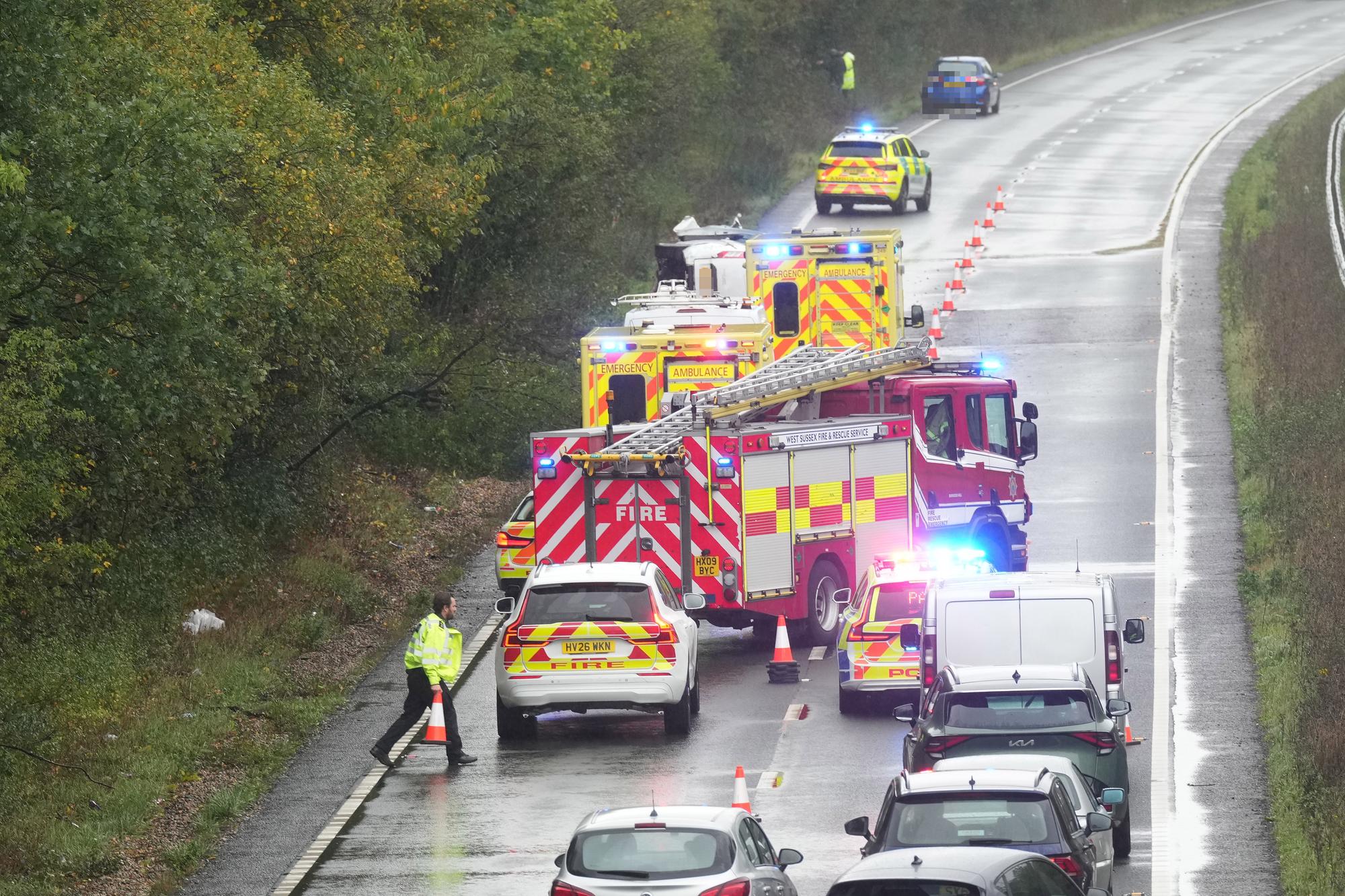 Section of A23 now clear in Mid Sussex after report of accident ...