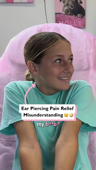 Ear piercing pain relief misunderstanding