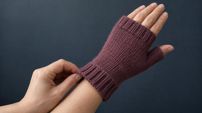 What goes into knitting a pair of fingerless mitts?