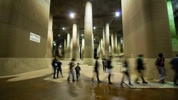 Inside Japan’s massive underground flood tunnel: 59 pillars, a giant ...