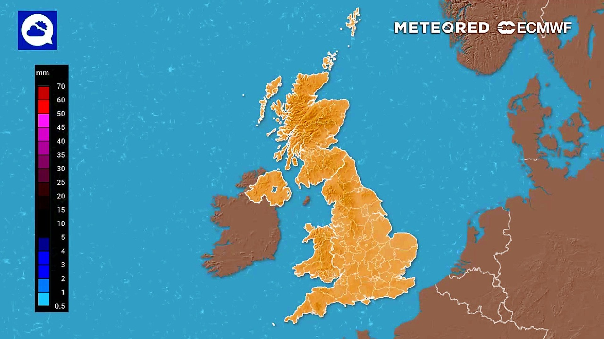 Heavy rain accumulation in the West today