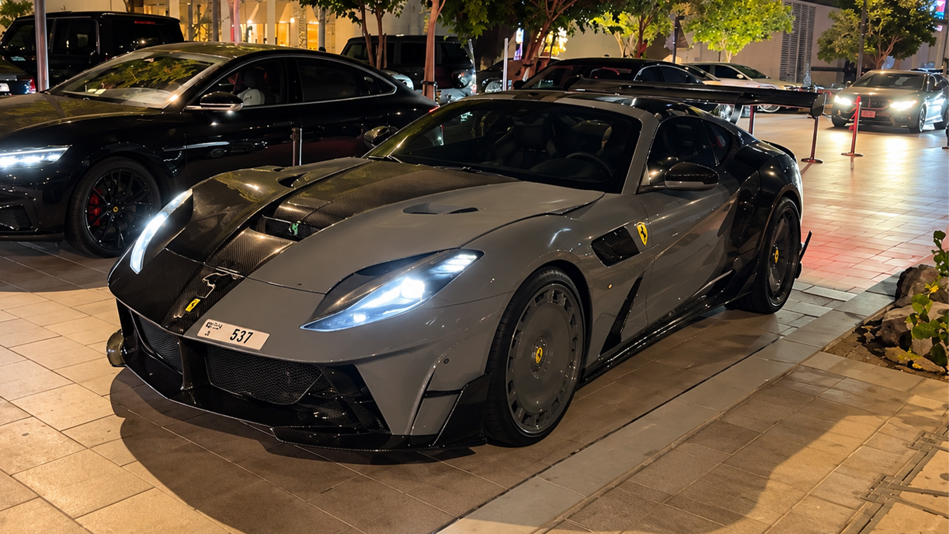 A millionaire's Ferrari with a distinctive custom touch