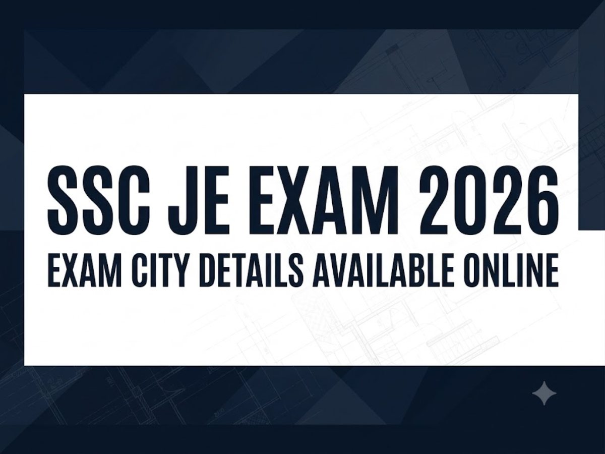 SSC JE exam 2026: City intimation slip released for paper 1 at ssc.gov ...