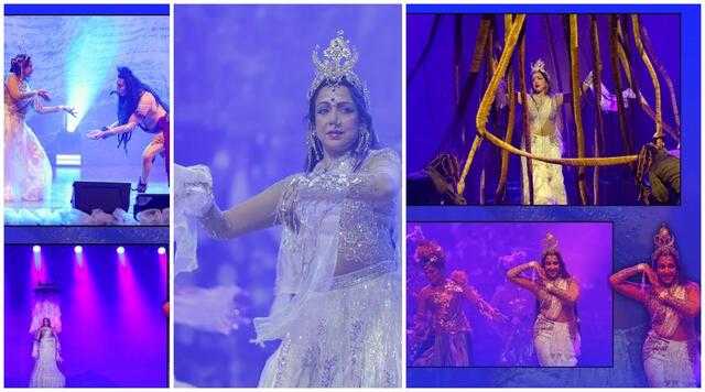Hema Malini mesmerises as Maa Ganga in 'Ganga Avataran' Bharatanatyam ...